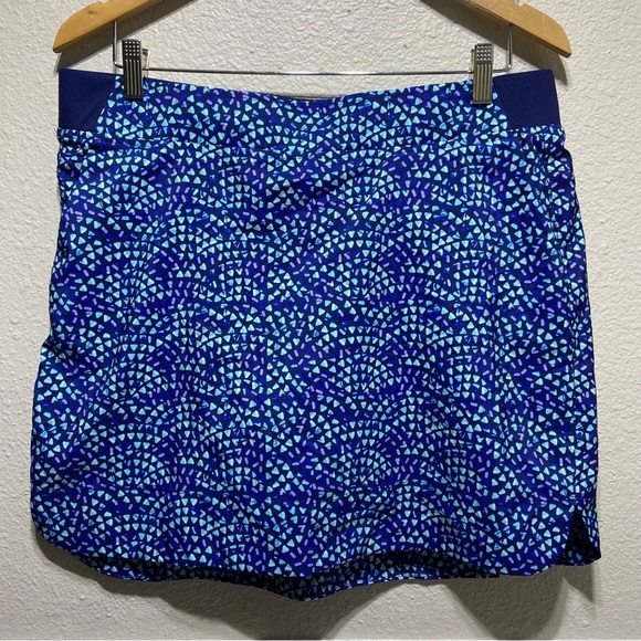 Cypress Club Blue Geometric Golf Skort Size Large - Picture 10 of 10